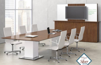 0121 - Conference Room Furniture - Standing/Sitting Conference Table