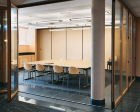 0123 - Conference Room Table inside Movable Walls