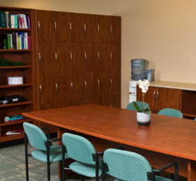 0151 - Decorative Locker Storage - Wood Tone Laminate