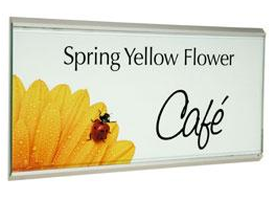 0167 - Sign Holder with Aluminum Frame