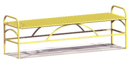 0185 - Outdoor Bench, Metal - Different widths available