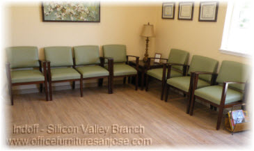 Patient wating area in dental office