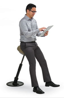 d108 - Seating Prop for Standing Height Desks and Counters